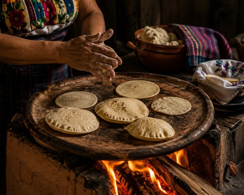 Comal y tortillas